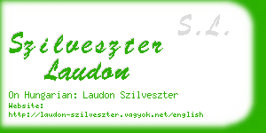 szilveszter laudon business card